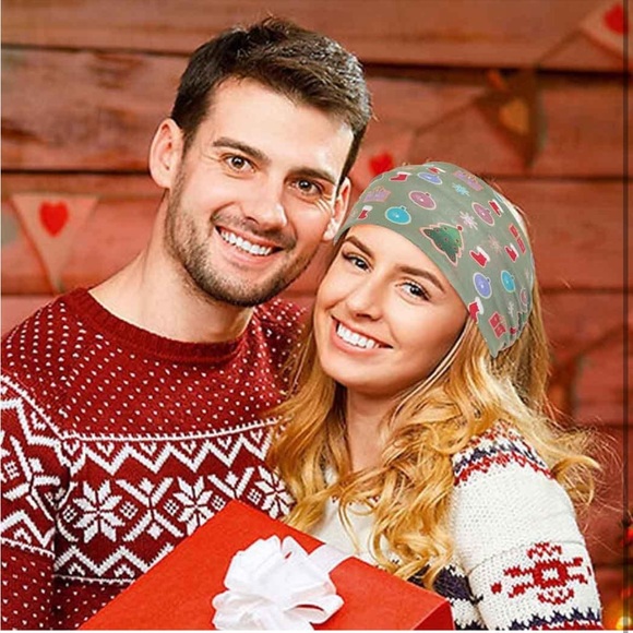 5for$10 Holiday Christmas Stretch Knot Headband Bandana Hair Accessories - Picture 1 of 9
